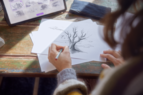 how to draw a tree